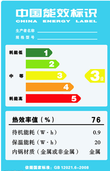中國能效標(biāo)識Energy Label